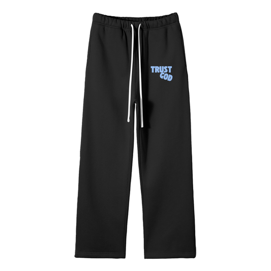 Trust God Streetwear Fleece Straight Leg Pants