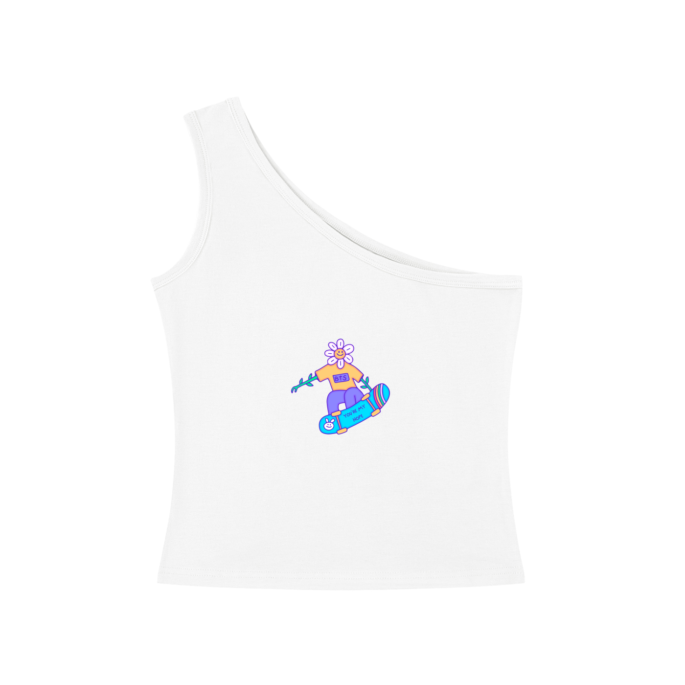 You're My Hope (Skater) One-Shoulder Crop T-Shirt