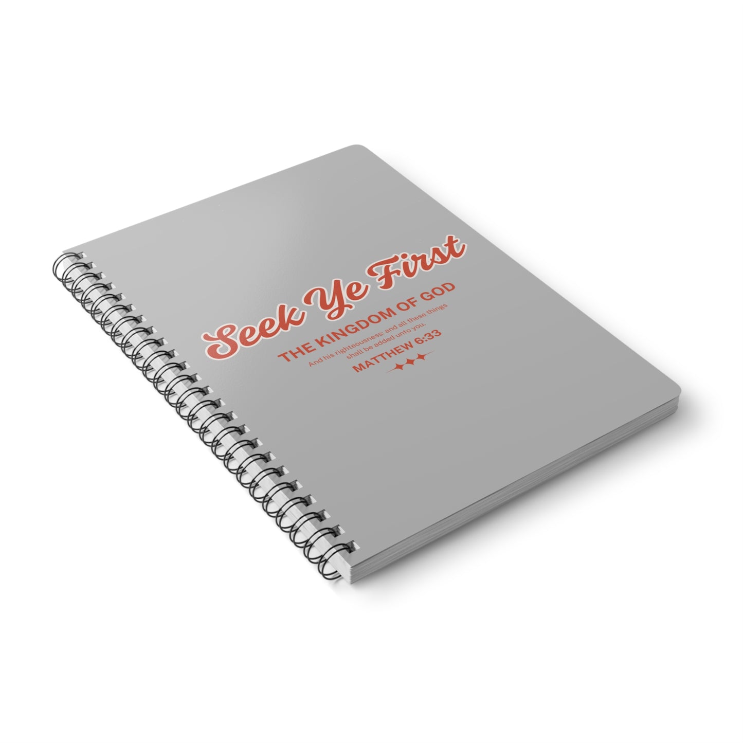 Seek Ye First (1) Wirobound Softcover Notebook, A5