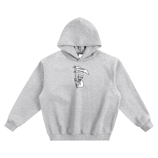 Autistic & Surviving Fleeced Boxy Hoodie