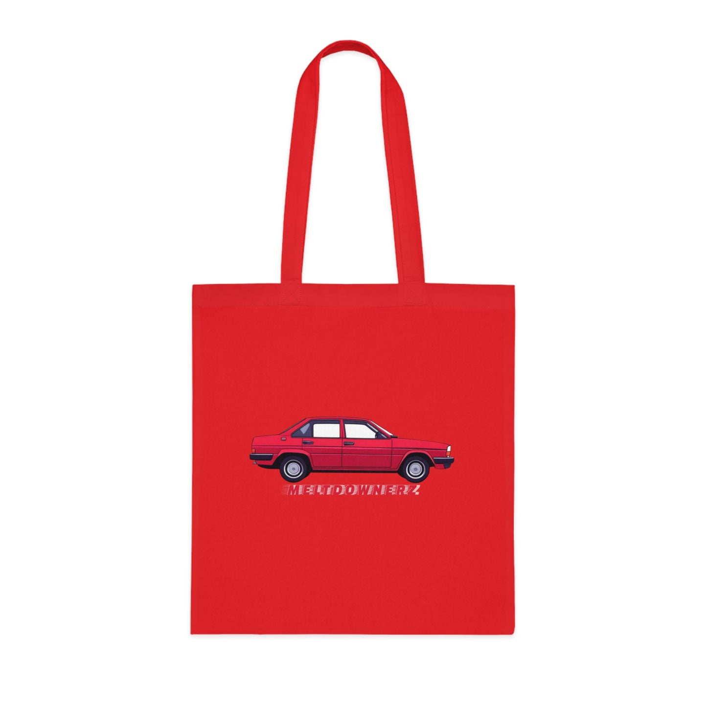 Meltdownerz Red Car Cotton Tote