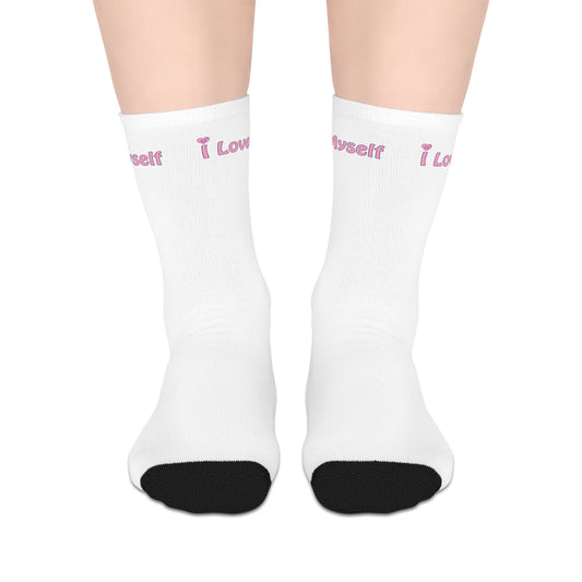 I Love Myself (1) Mid-length Socks