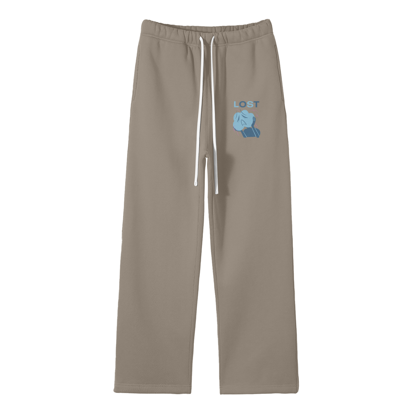 Lost Streetwear Fleece Straight Leg Pants