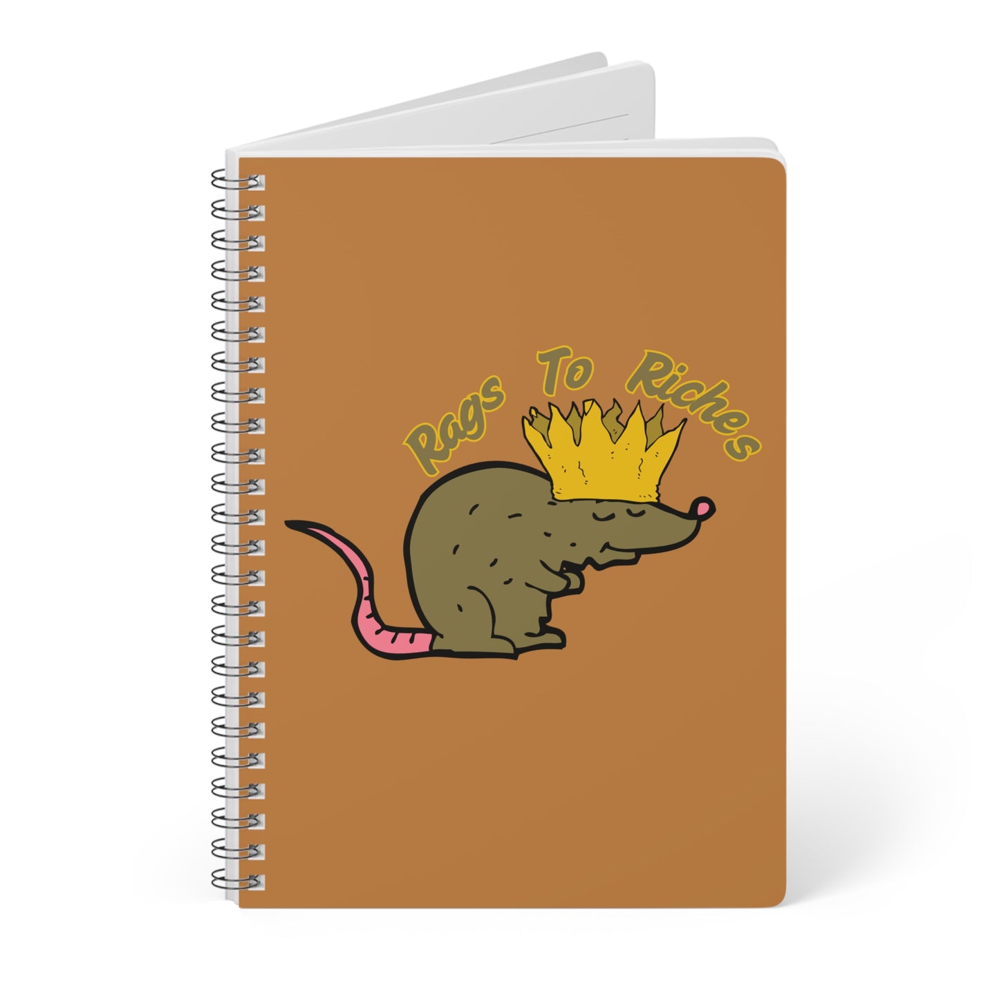 Rags To Riches Wirobound Softcover Notebook, A5