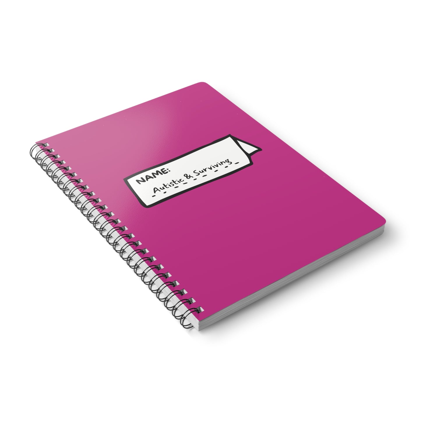 Autistic & Surviving (1) Wirobound Softcover Notebook, A5