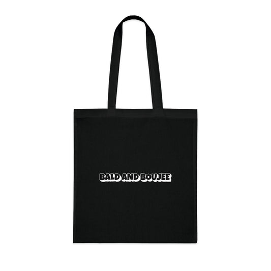 Bald And Boujee (Black) Cotton Tote