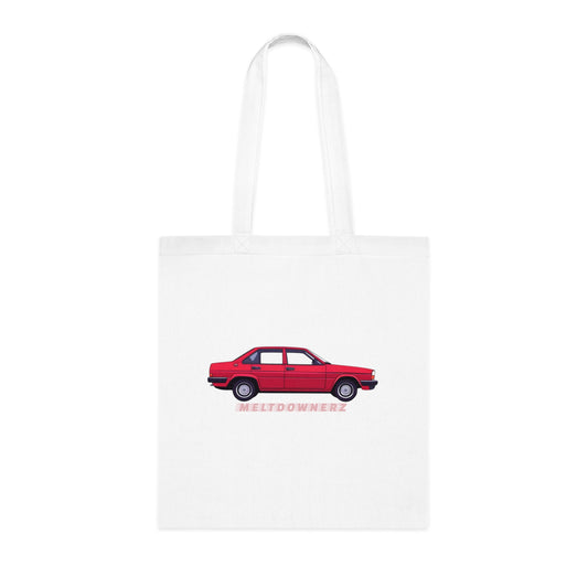 Meltdownerz Red Car Cotton Tote