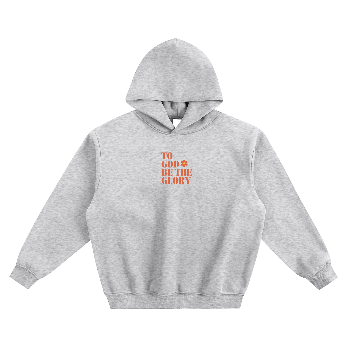 To God Be The Glory Fleeced Boxy Hoodie
