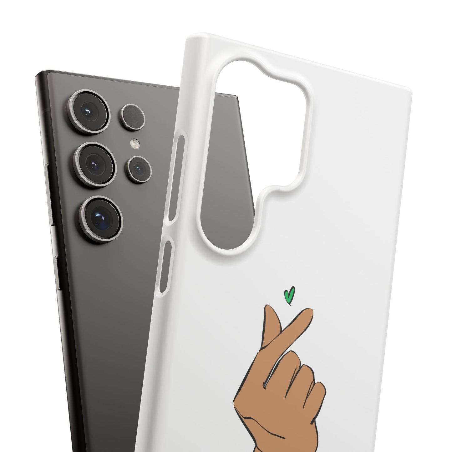 Meltdownerz Green Heart Snap Cases