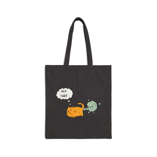 Old Fart Cotton Canvas Tote Bag
