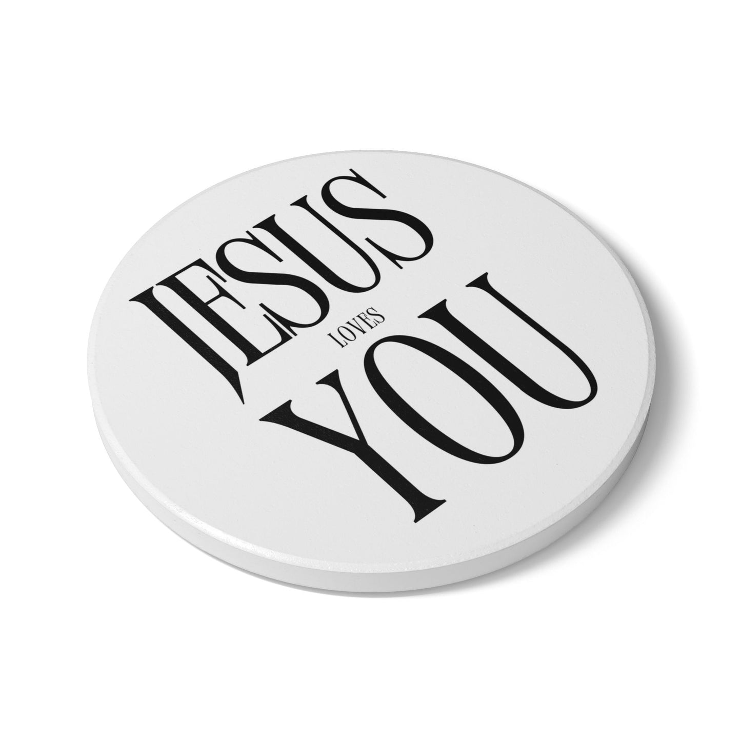 Jesus Loves You (1) Ceramic Coaster