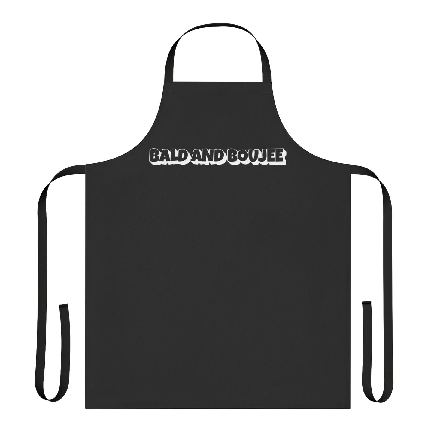 Bald And Boujee (Black) Apron