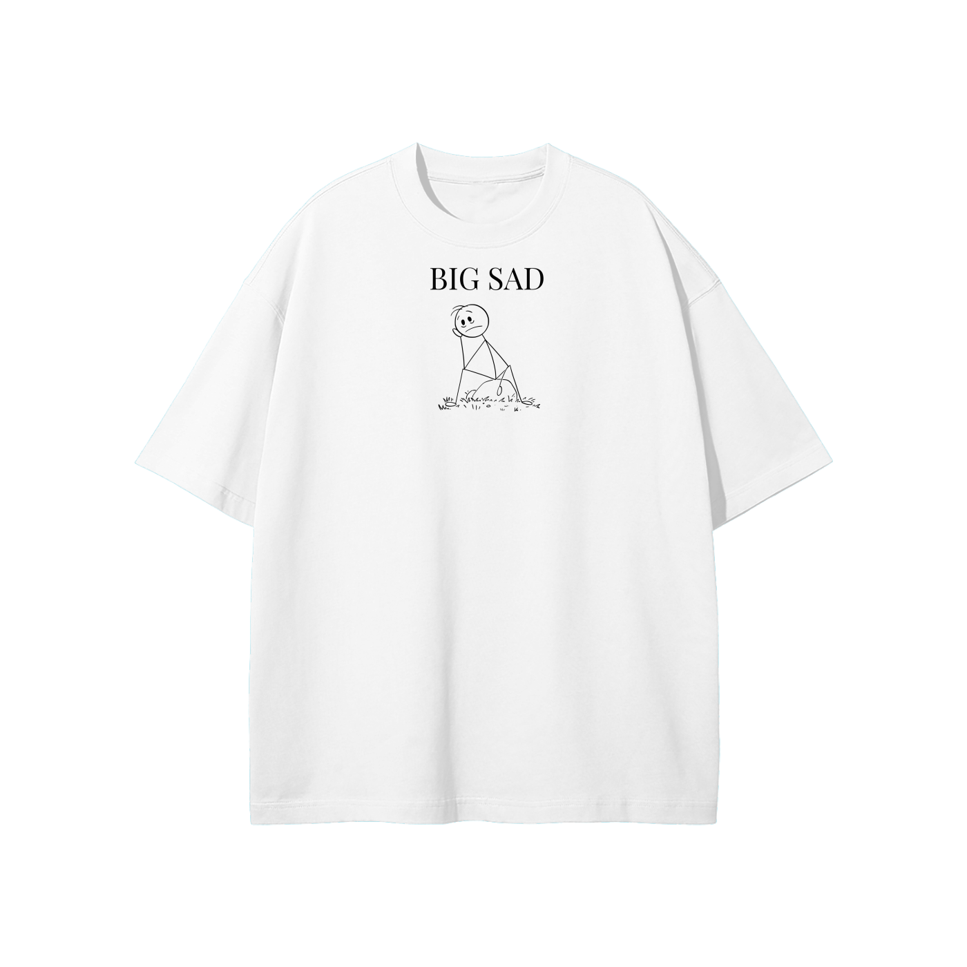 Big Sad Streetwear Heavyweight Loose Fit T-Shirt