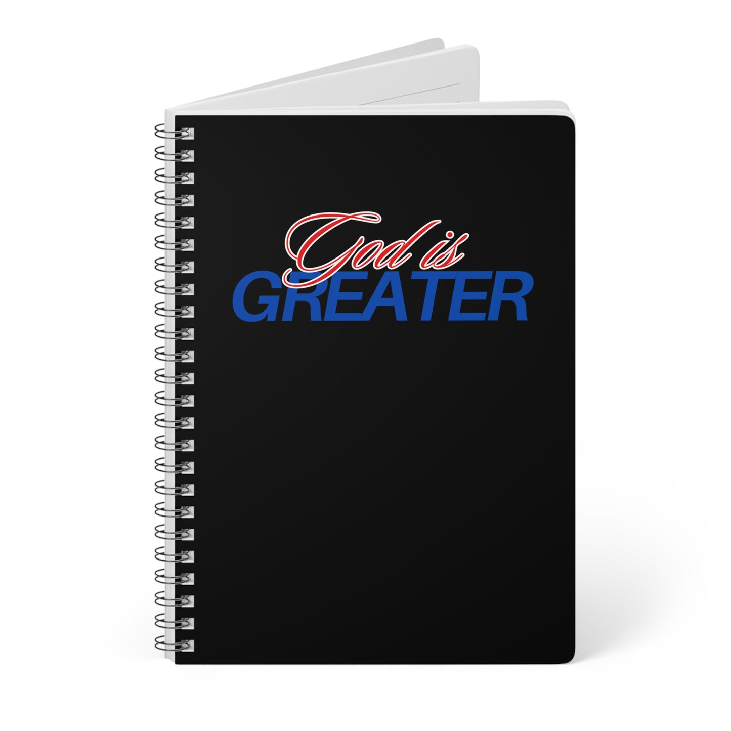 God Is Greater Wirobound Softcover Notebook, A5