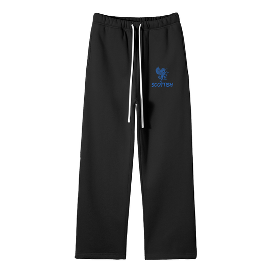 Scottish Streetwear Fleece Straight Leg Pants