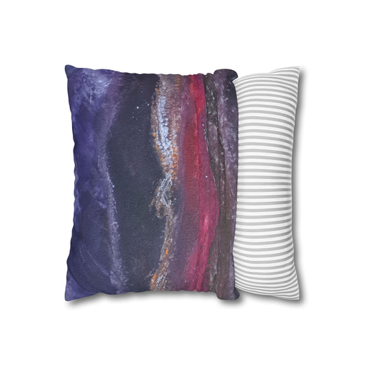 The Time Before Land Square Poly Canvas Pillowcase