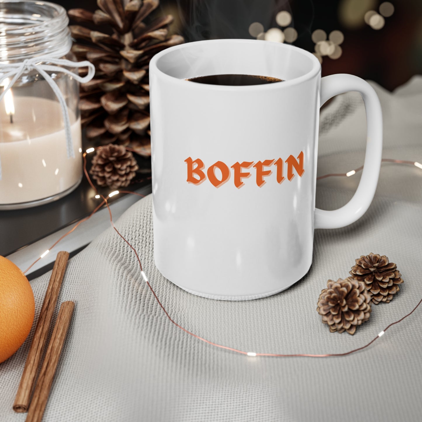 Boffin Ceramic Coffee Cup, 15oz