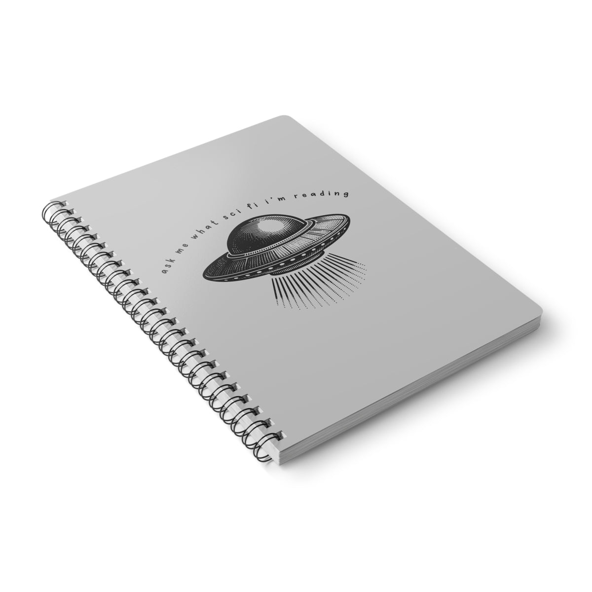 Ask Me What Scifi I'm Reading Wirobound Softcover Notebook, A5