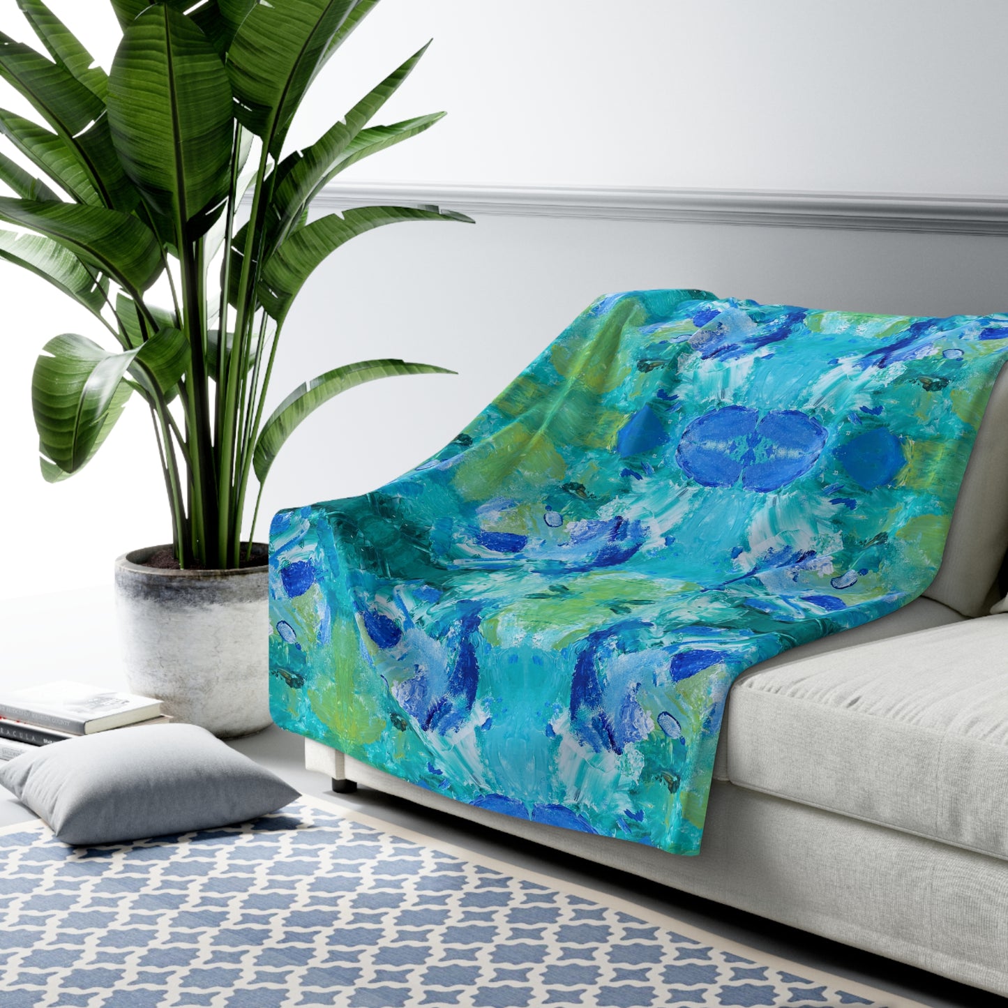 Sea Surchin Sherpa Fleece Blanket