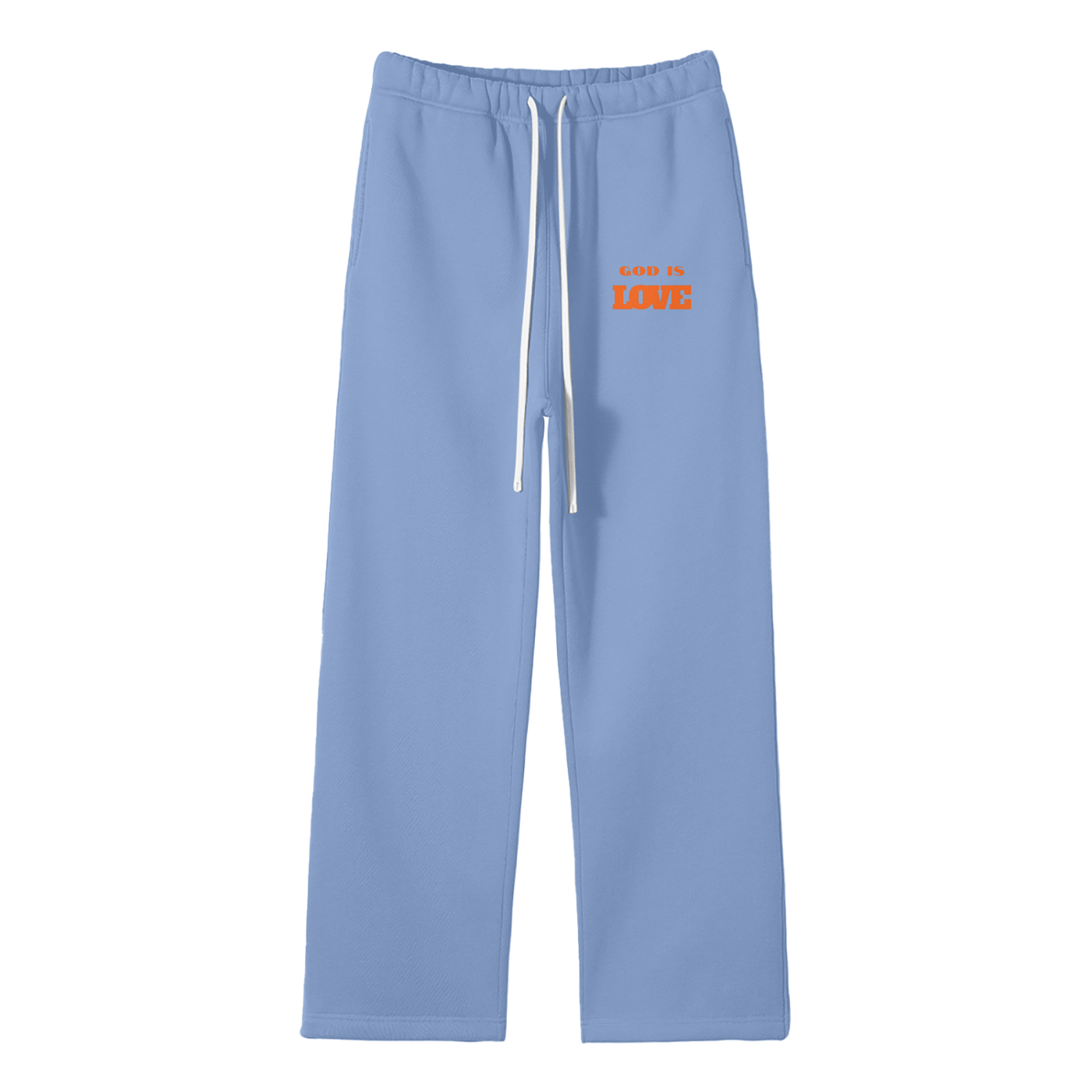 God Is Love Streetwear Fleece Straight Leg Pants