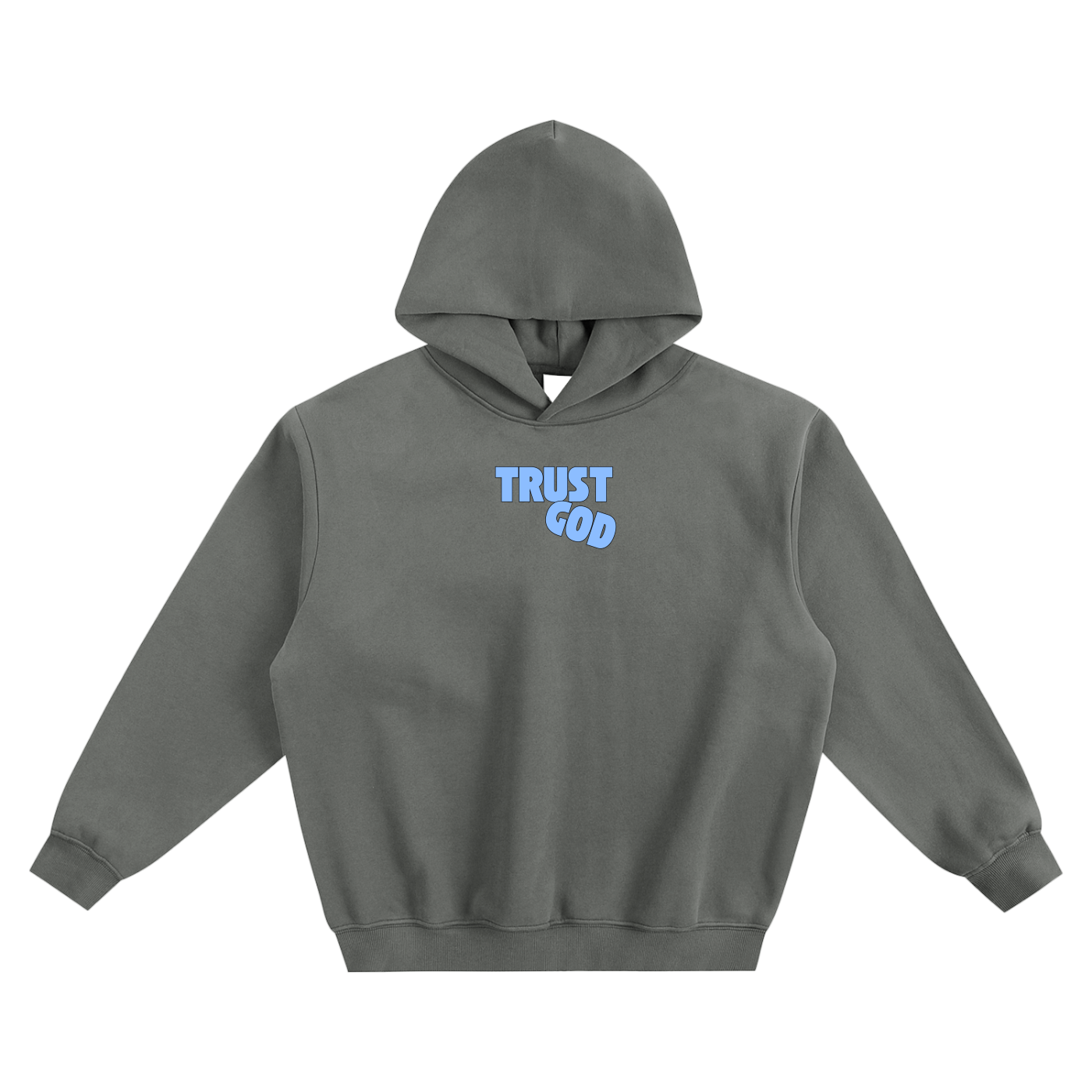 Trust God Fleeced Boxy Hoodie