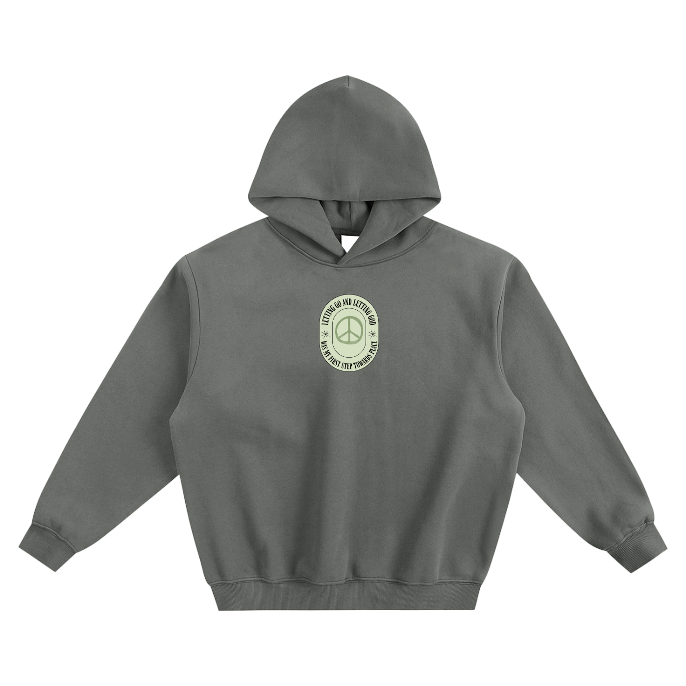 Letting Go & Letting God Fleeced Boxy Hoodie
