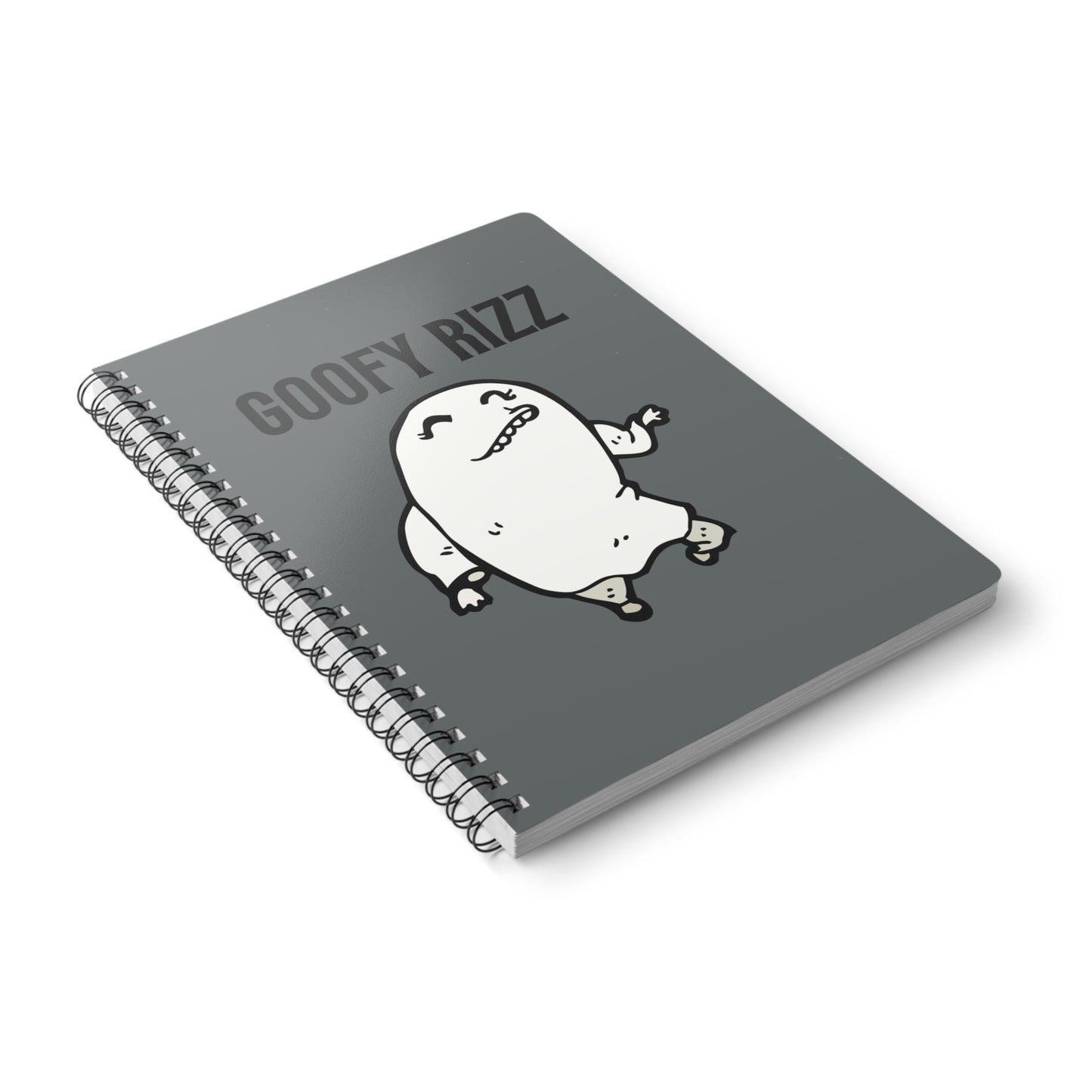 Goofy Rizz Wirobound Softcover Notebook, A5