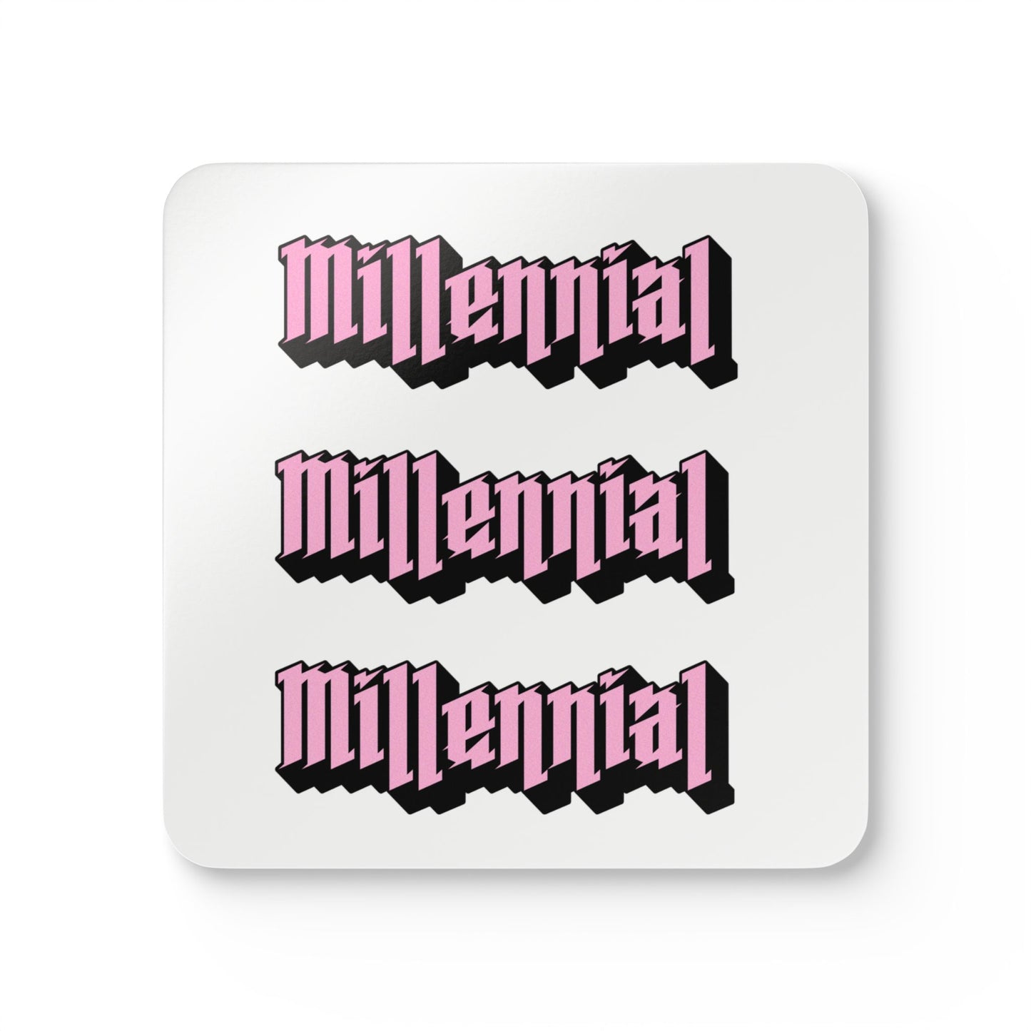 Millennial Pink Corkwood Coaster Set
