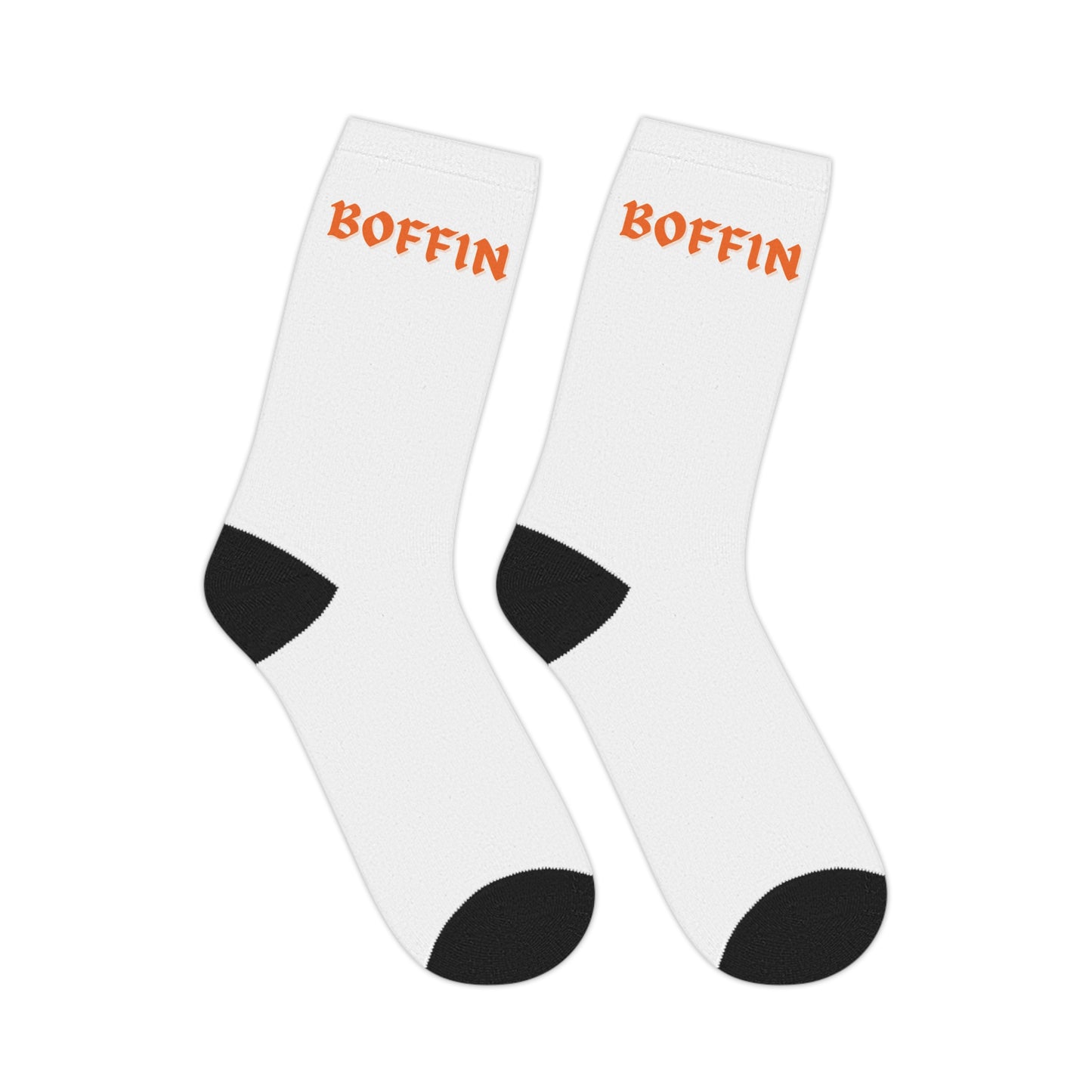Boffin Mid-length Socks (White)