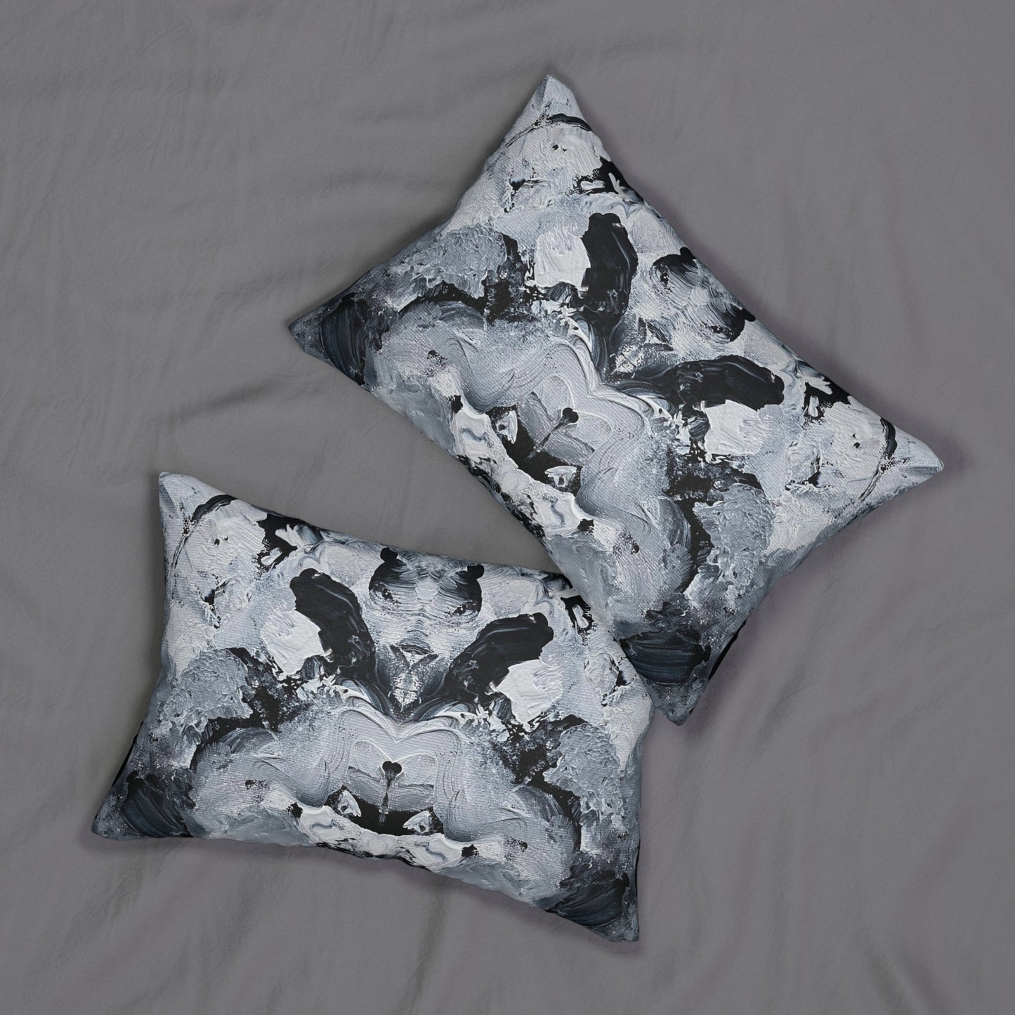 Onyx Moron Spun Polyester Lumbar Pillow