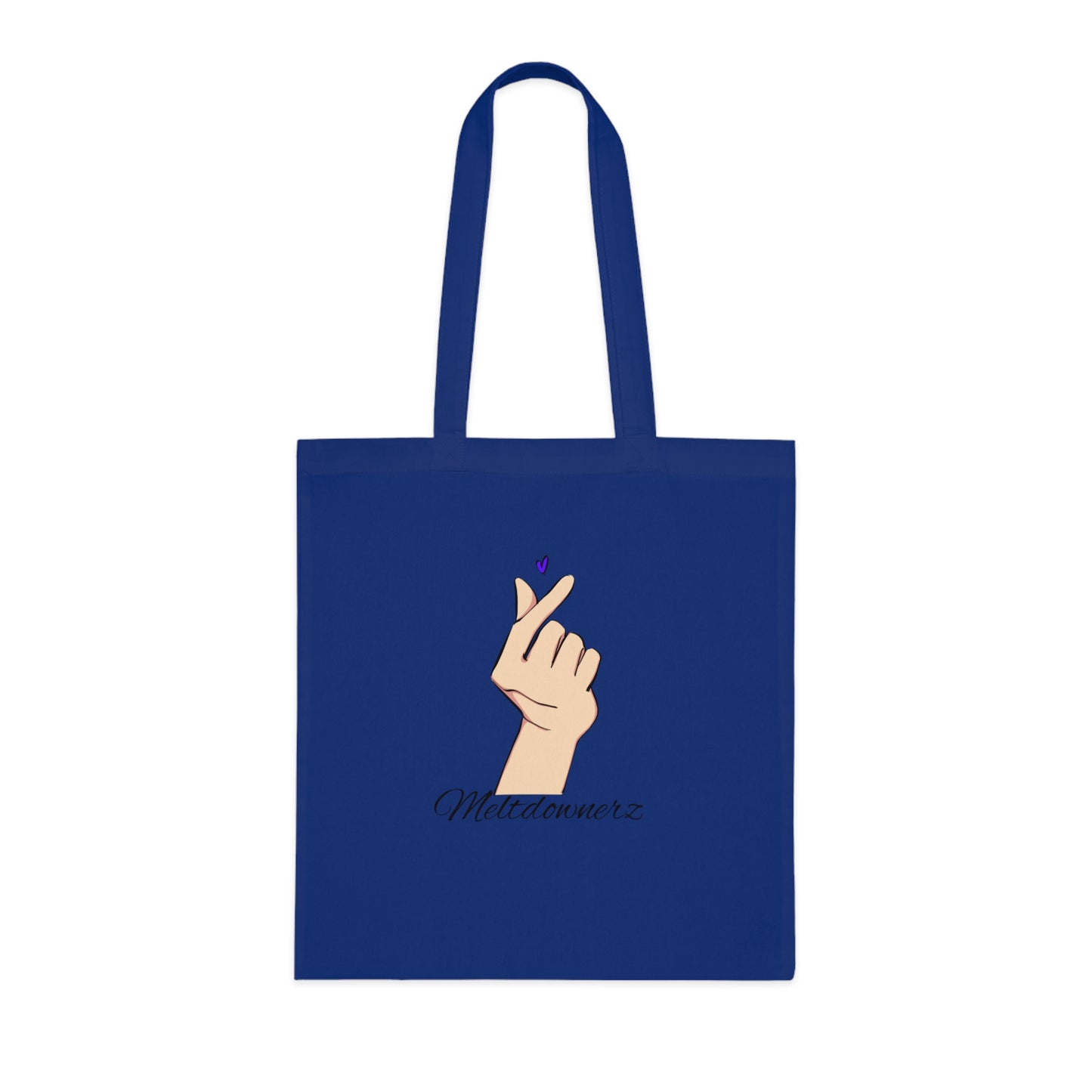 Meltdownerz Blue Heart Cotton Tote