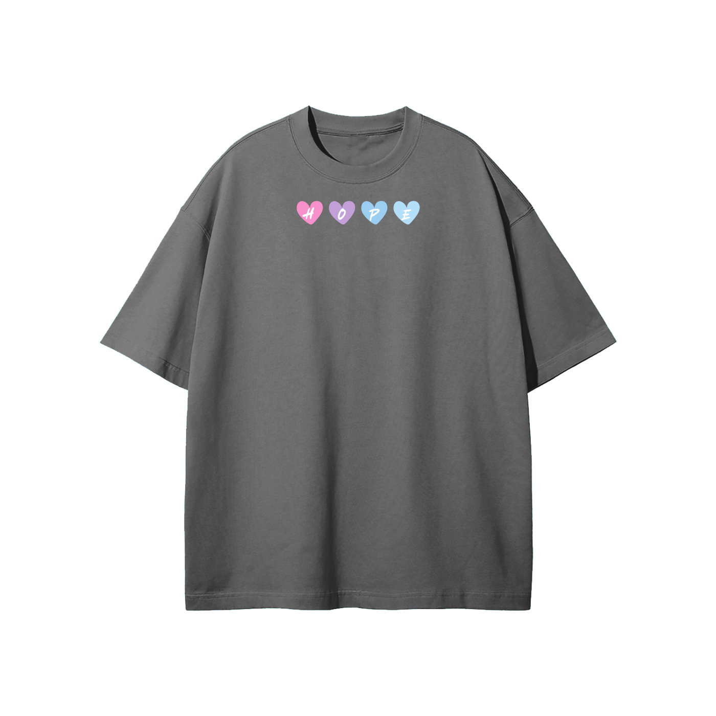 Hope Heart Streetwear Unisex Heavyweight Loose Fit T-Shirt