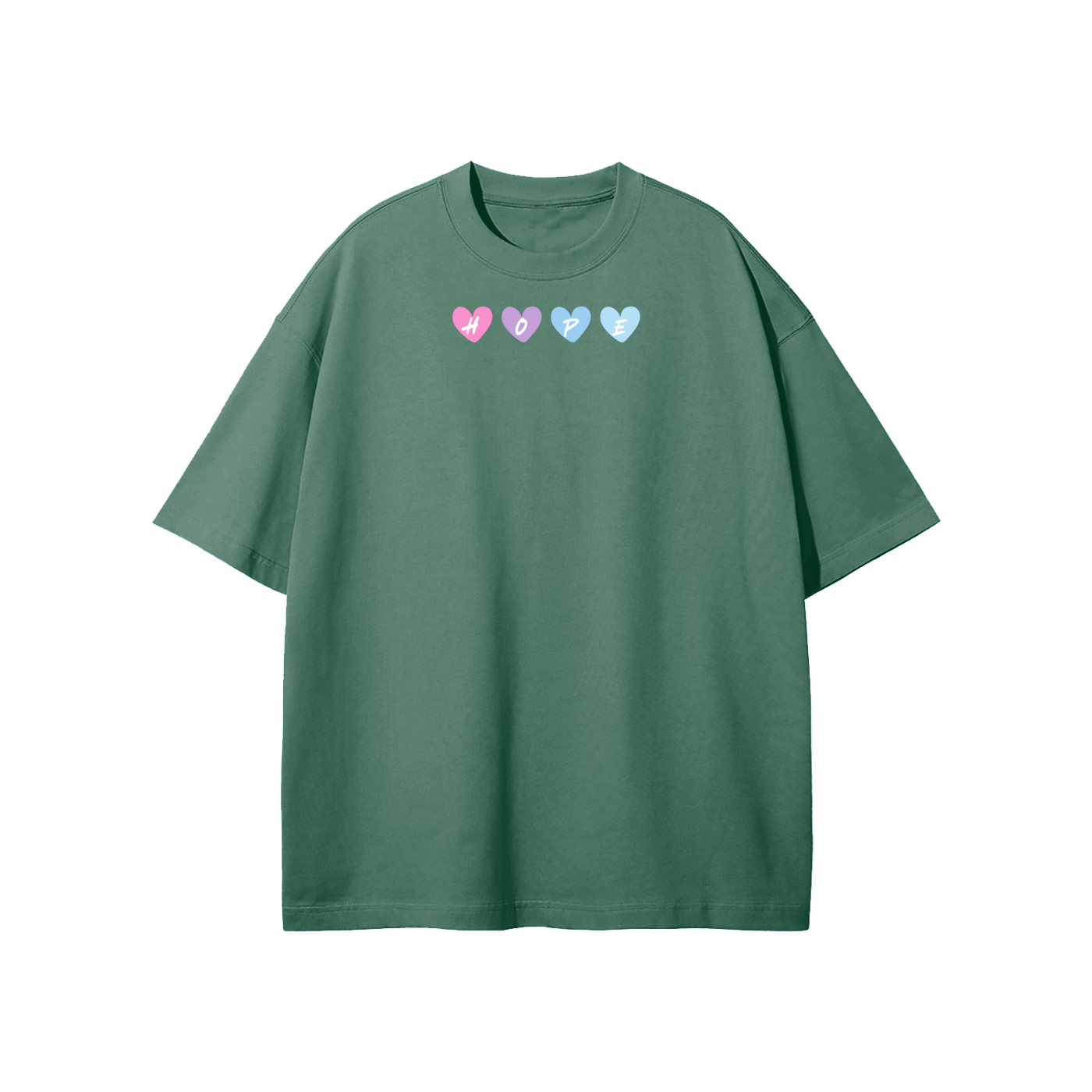 Hope Heart Streetwear Unisex Heavyweight Loose Fit T-Shirt