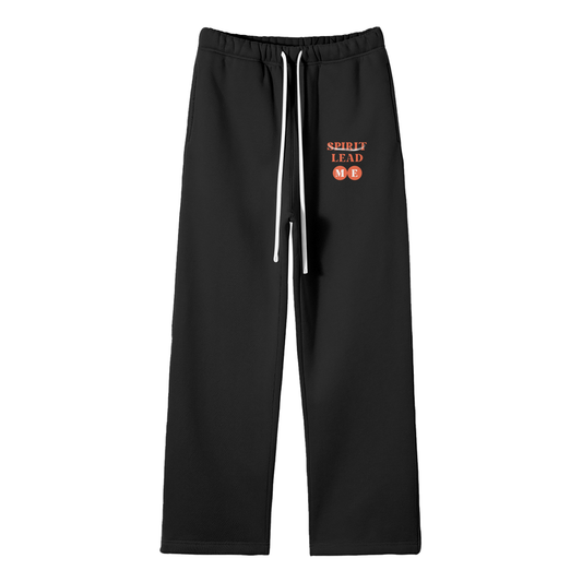 Spirit Lead Me Streetwear Fleece Straight Leg Pants