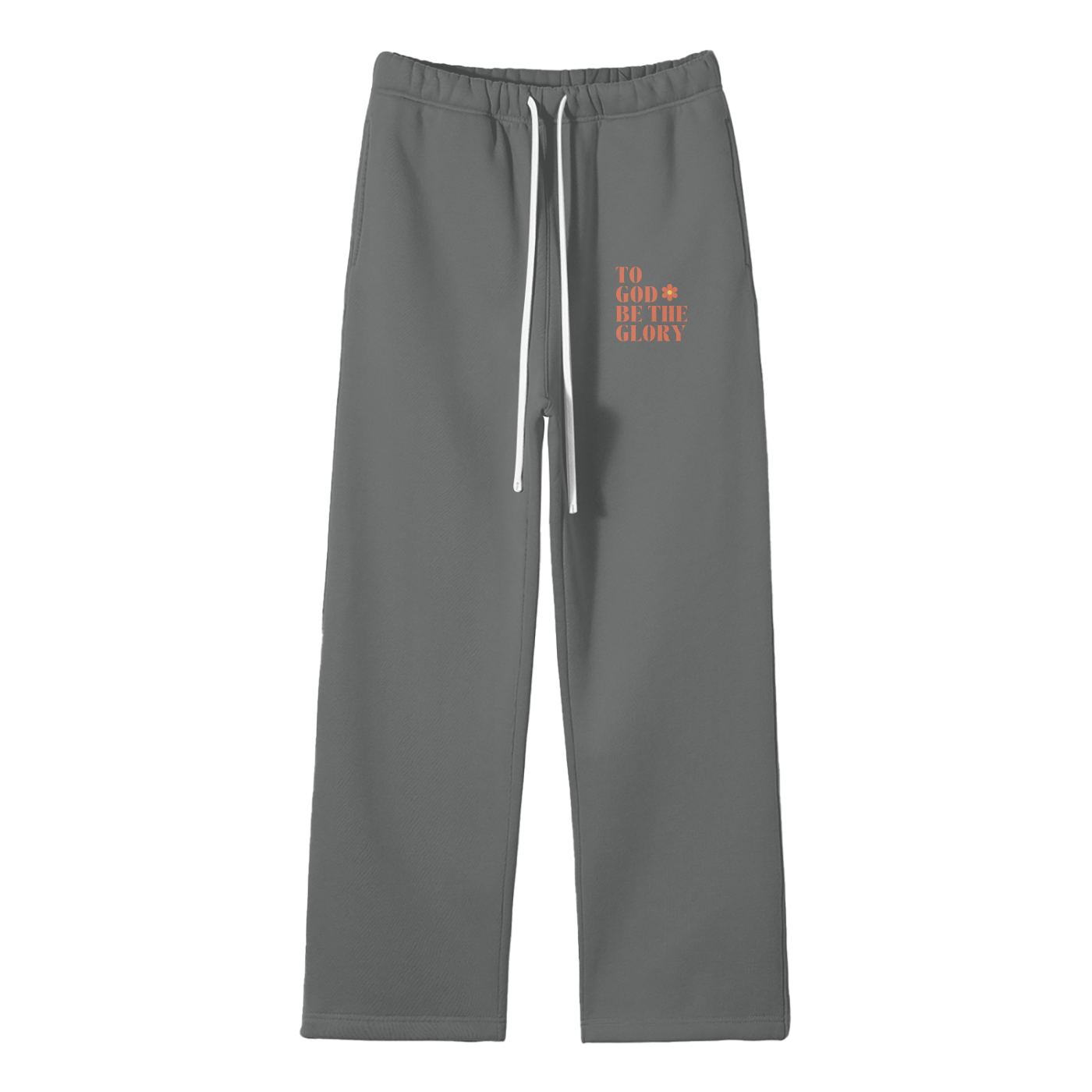 To God Be The Glory Streetwear Fleece Straight Leg Pants