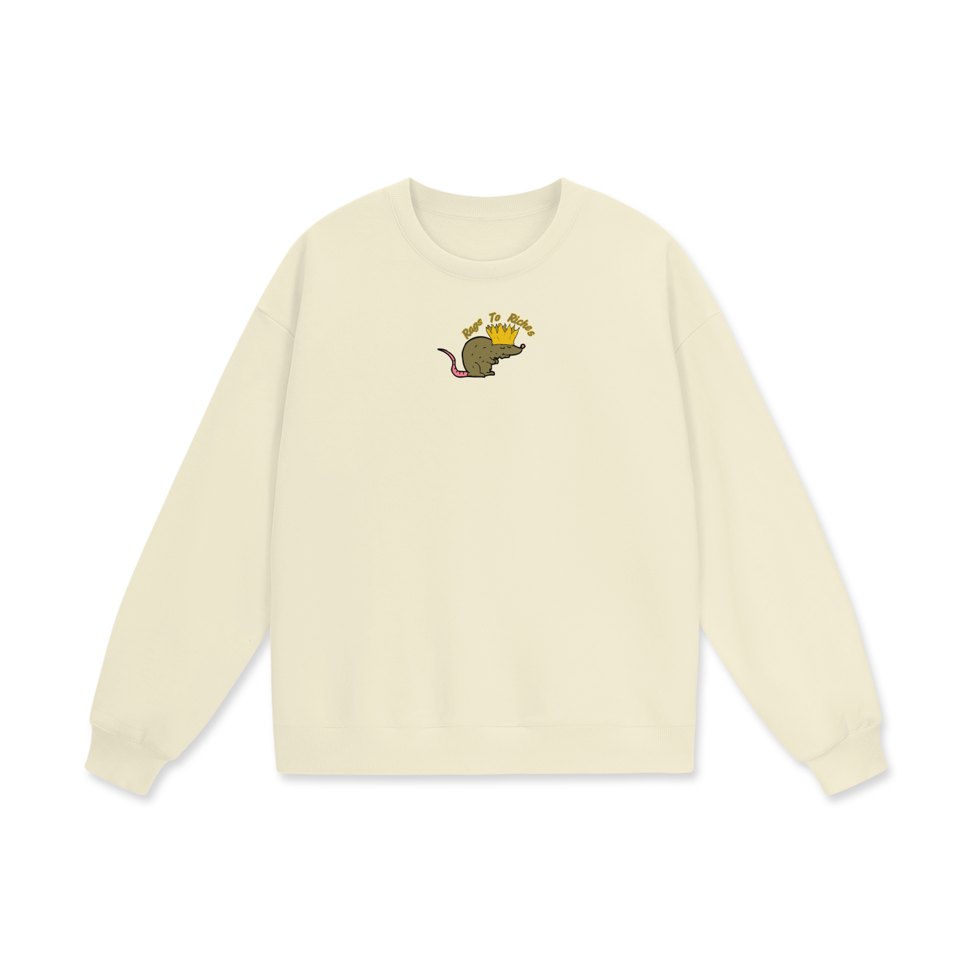 Rags To Riches Heavyweight Drop Shoulder Oversized Fleece Sweatshirt