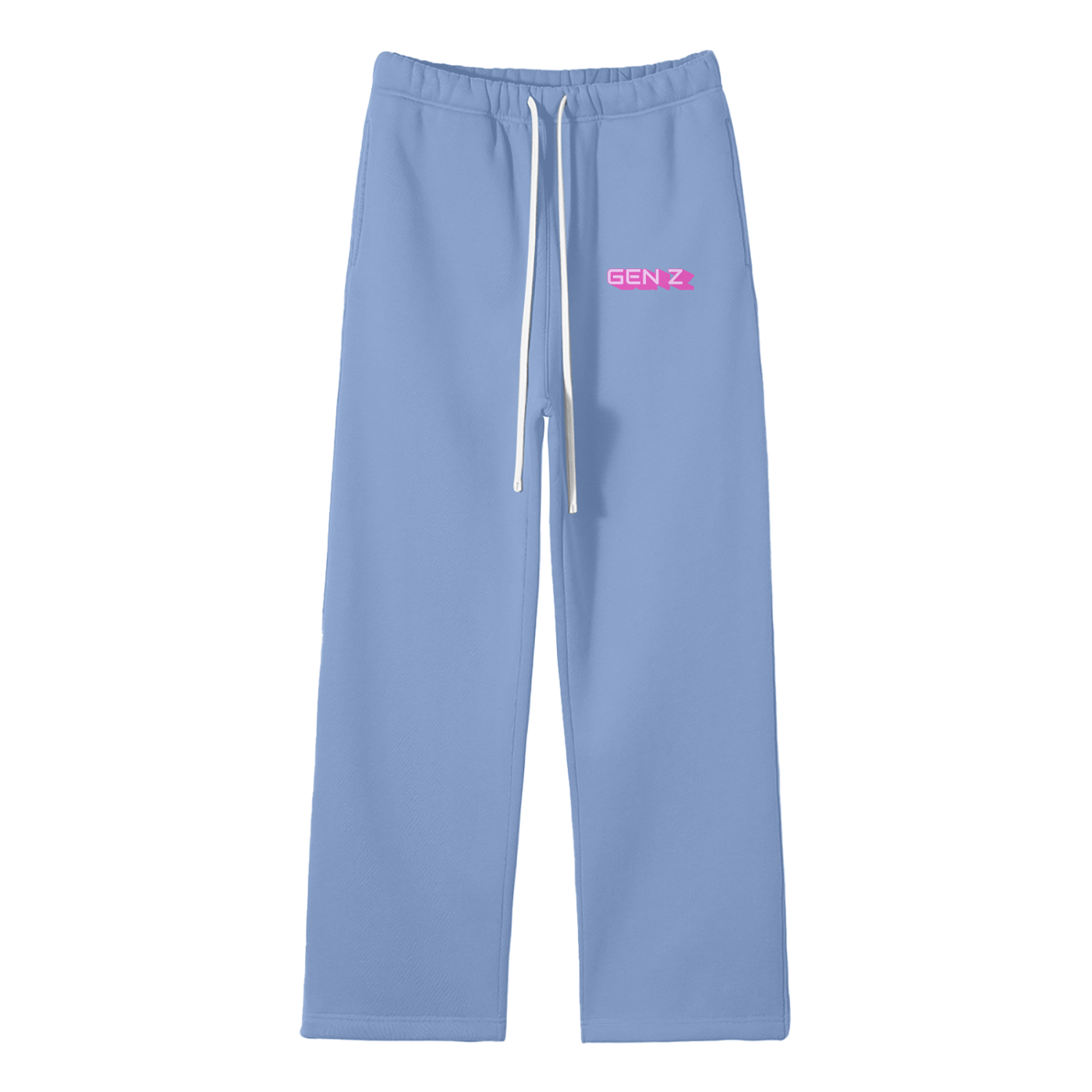 Gen Z Streetwear Fleece Straight Leg Pants