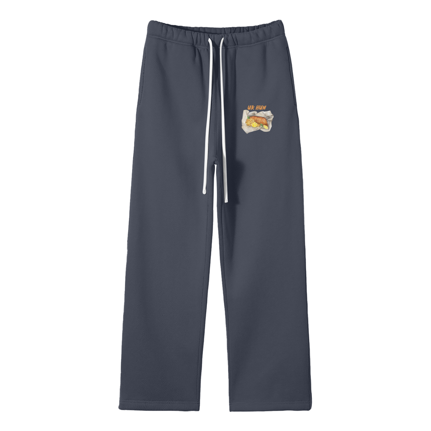 UK Hun (Chippy) Streetwear Fleece Straight Leg Pants