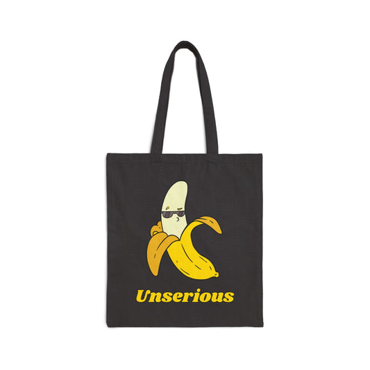 Unserious (Banana) Cotton Canvas Tote Bag