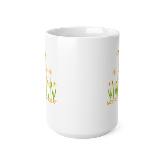 Bloom With Grace Ceramic Coffee Cup, 15oz