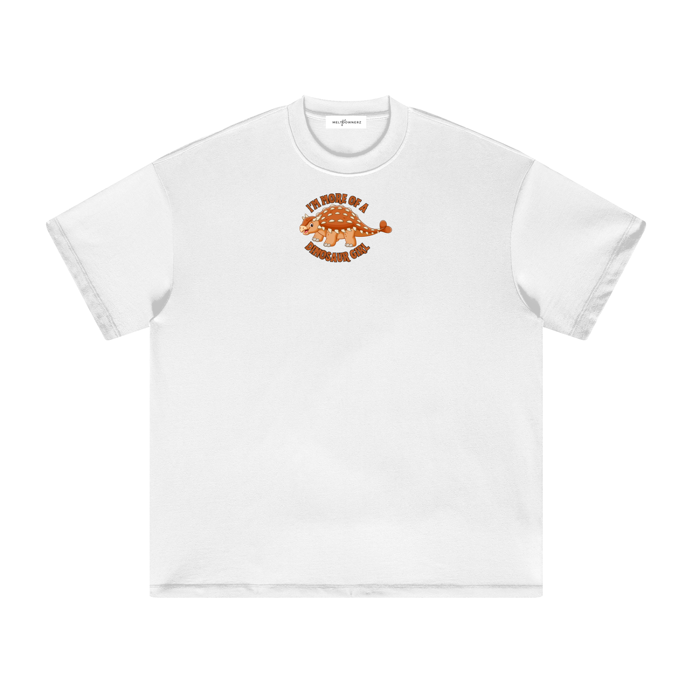 I'm More Of A Dinosaur Girl (Bumpy) Heavyweight Earth Tone T-Shirt