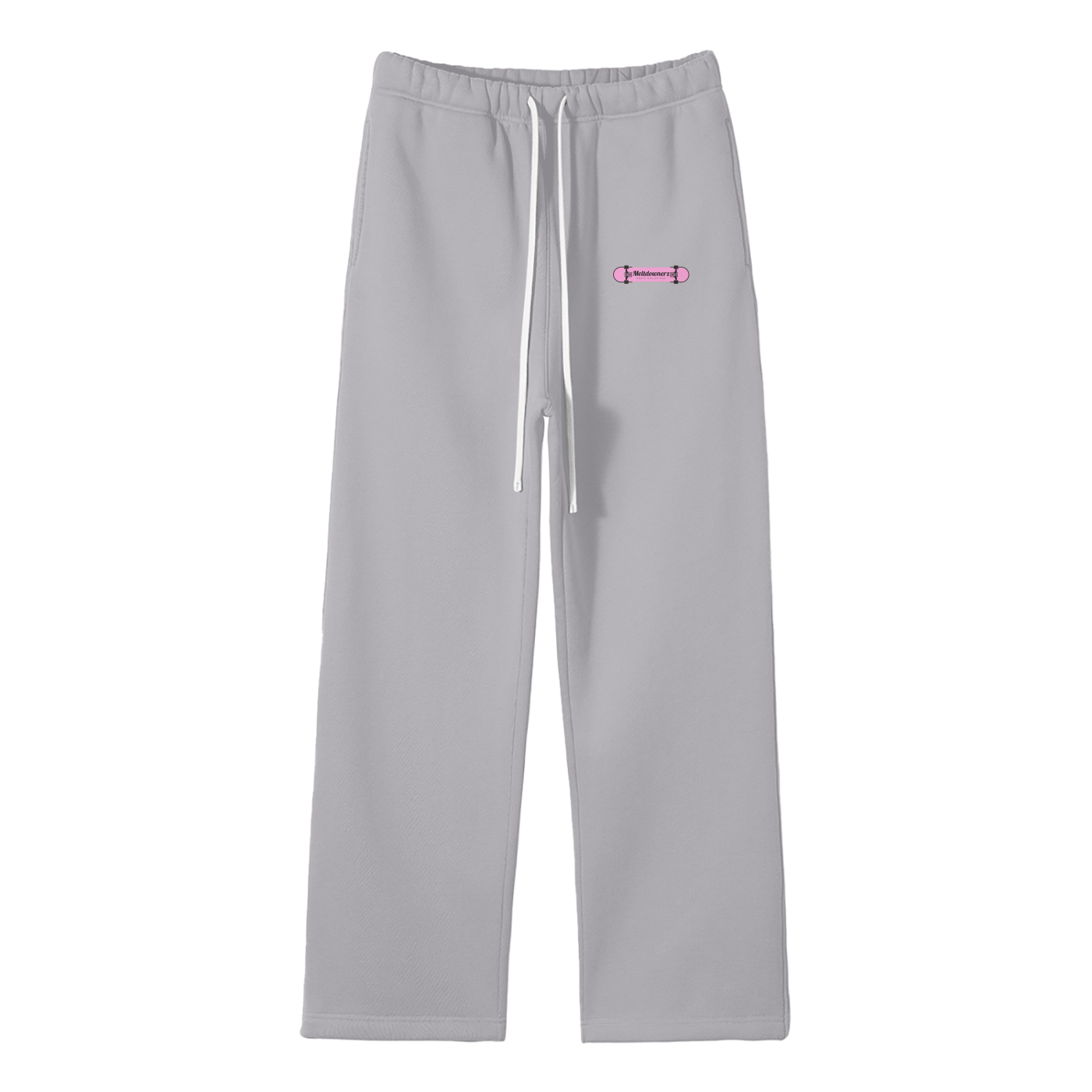 Meltdownerz Skate Club Streetwear Fleece Straight Leg Pants