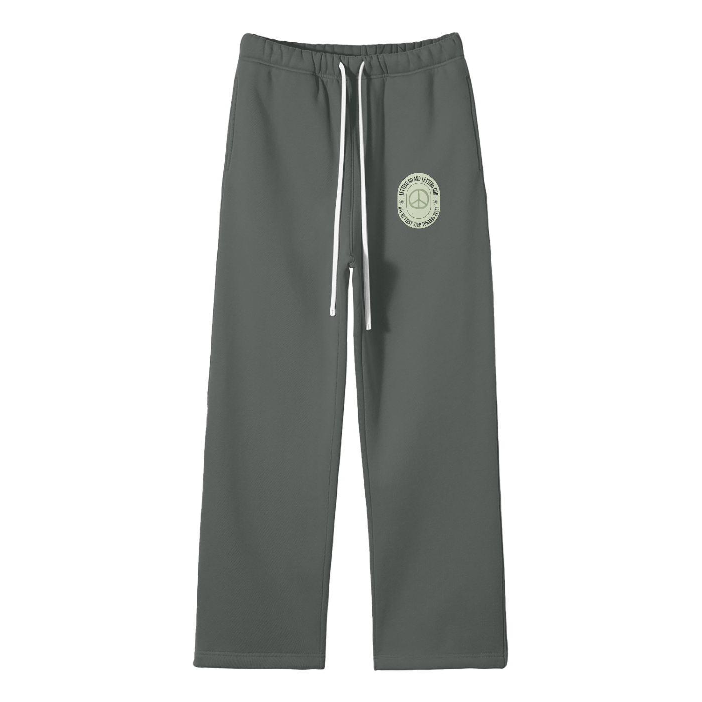 Letting Go & Letting God Streetwear Fleece Straight Leg Pants