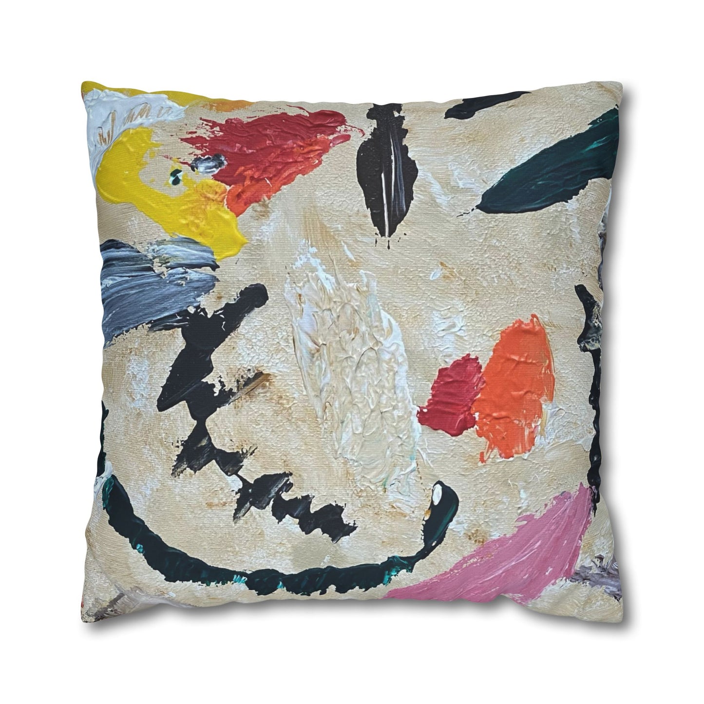 Beach Sachet Away Square Poly Canvas Pillowcase