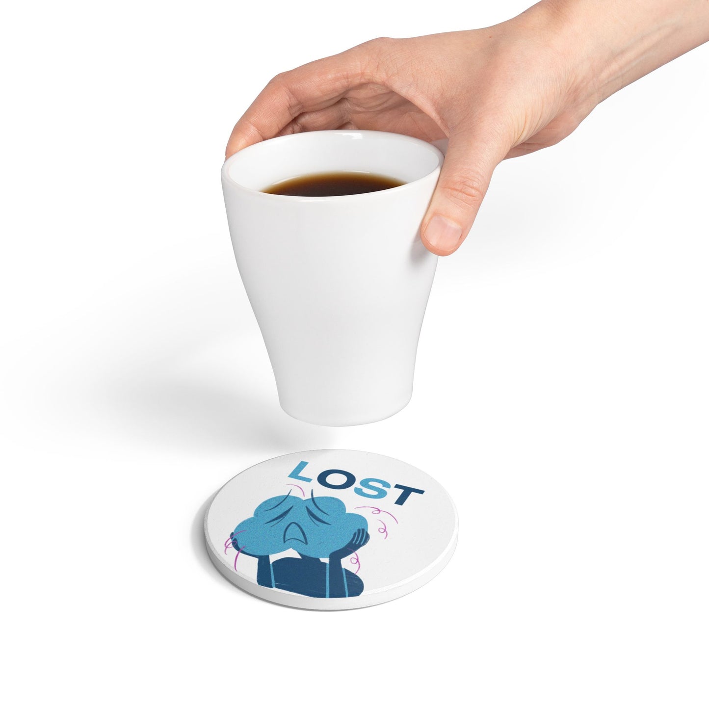 Lost Ceramic Coaster