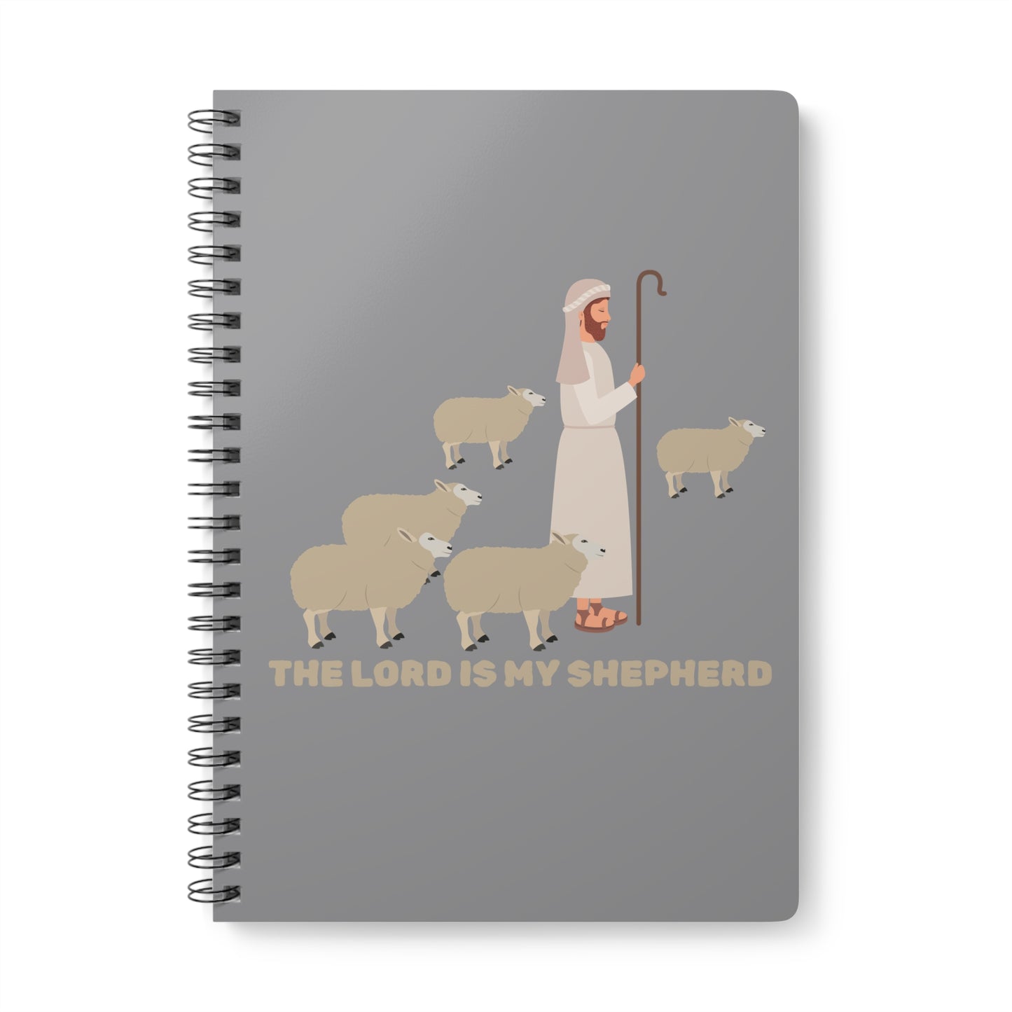 The Lord Is My Shepherd (1) Wirobound Softcover Notebook, A5