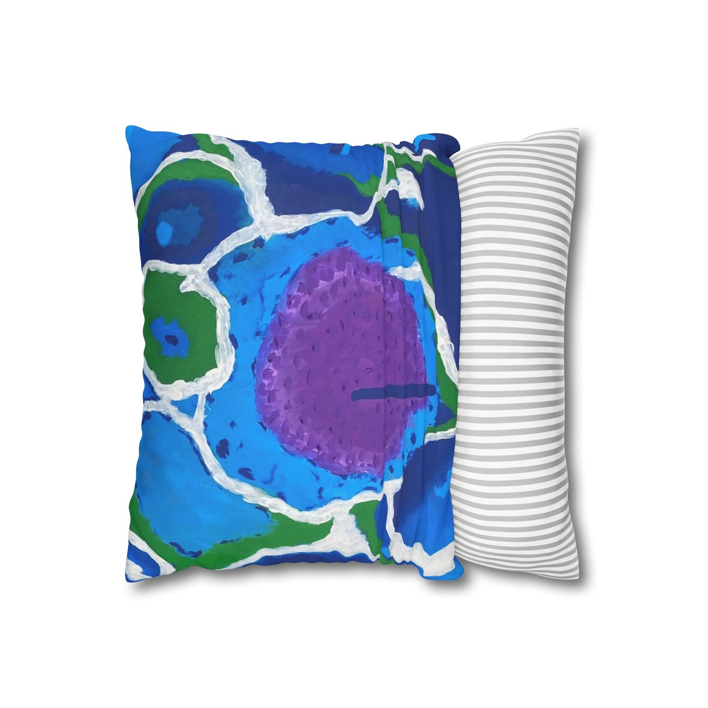 Microscope Invasion Square Poly Canvas Pillowcase