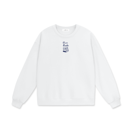 Thicc Books (Stack) Heavyweight Drop Shoulder Sweatshirt