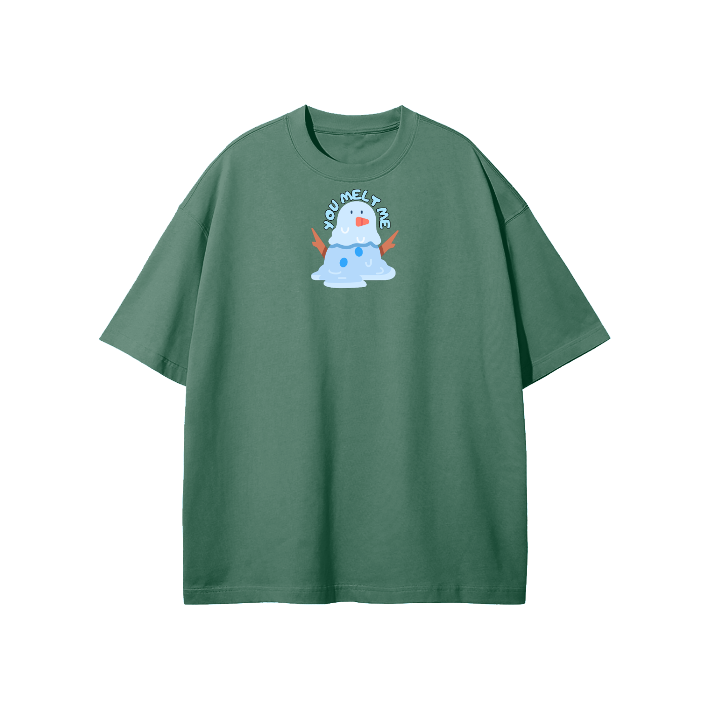 You Melt Me (Snowman) Streetwear Heavyweight Loose Fit T-Shirt