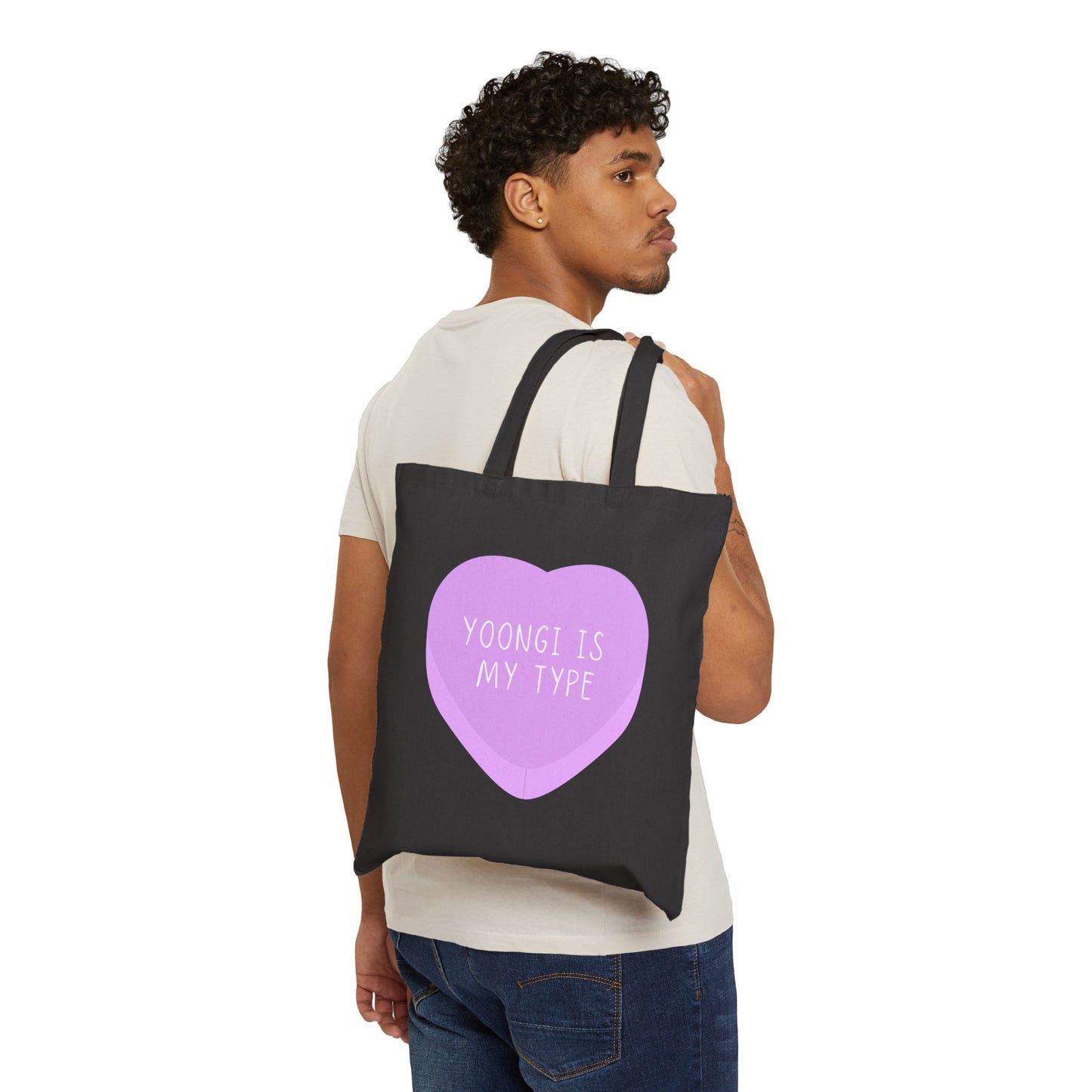 Yoongi Is My Type Cotton Canvas Tote Bag
